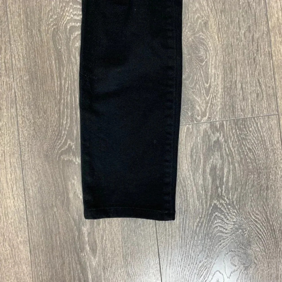 Alexander Wang Whip Stay Black Straight Skinny Jeans  Distressed Midrise Size 25 - Picture 7 of 12